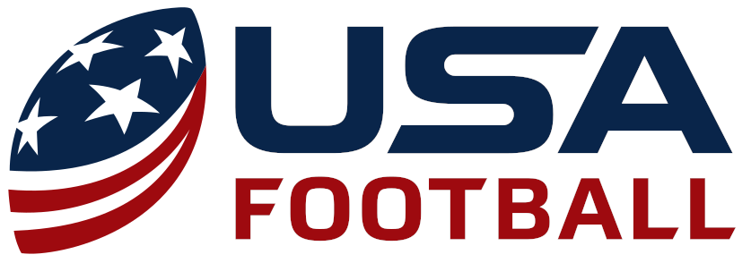 USA Football White Outline